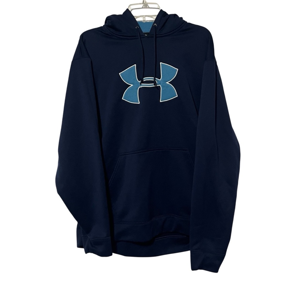 Under Amour size Large men’s navy and blue hoodie